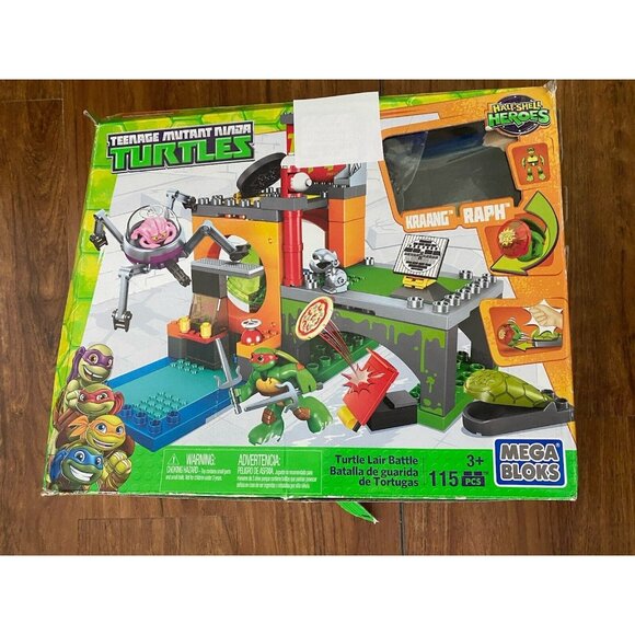 Mega Bloks Teenage Mutant Ninja Turtles Half Shell Heroes Turtle Lair Battle GUC - Picture 12 of 16